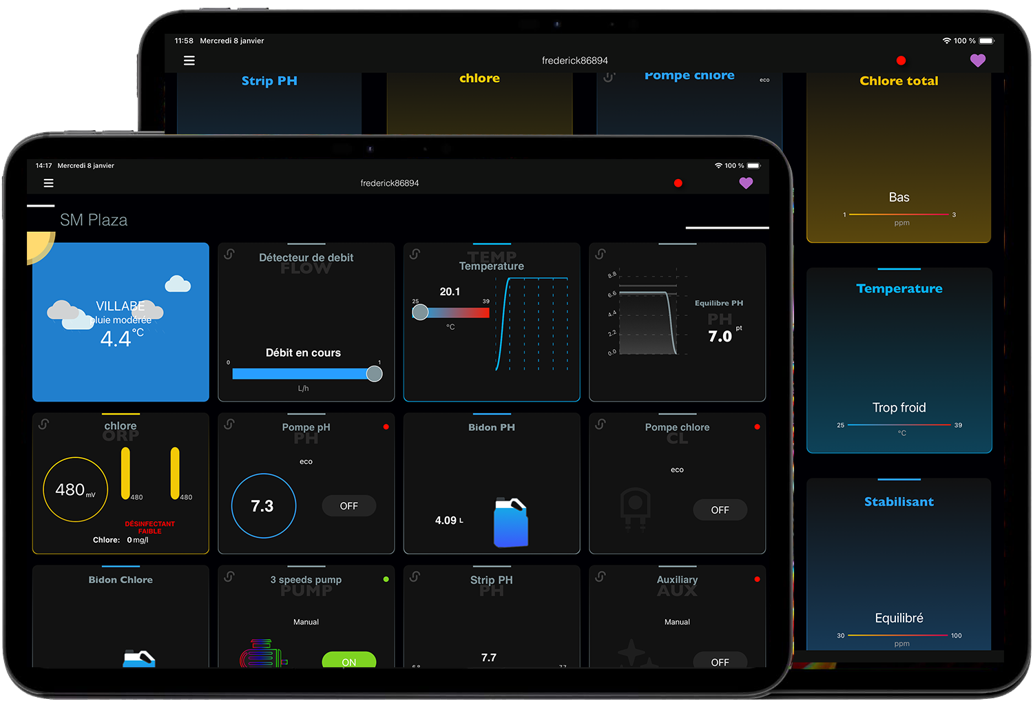 Application SWM smart water management IOS et Android